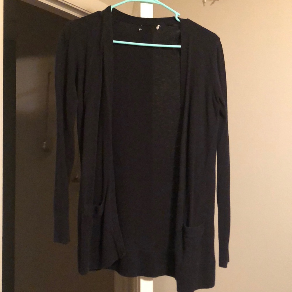 Black cardigan